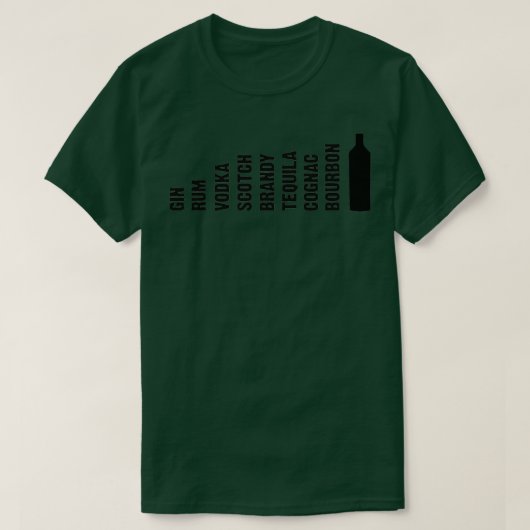 アルコールの進化 Tシャツ (デザイン正面)