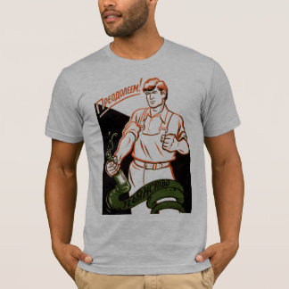 アルコールはヘビです! Tシャツ