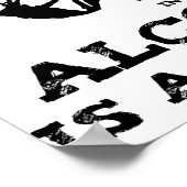 アルコールは化学レトロ ポスター (角)