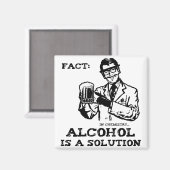 アルコールは化学レトロ マグネット (正面/裏面)