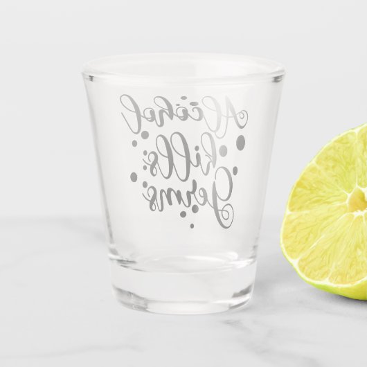 アルコールは細菌を殺す |パンデミックおもしろいウイルスのユーモア ショットグラス (裏面)