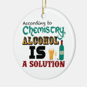 アルコールは解決です セラミックオーナメント (左)