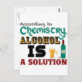 アルコールは解決策 ポストカード (正面/裏面)