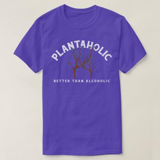 アルコールよりもプランタホリック Tシャツ (デザイン正面)