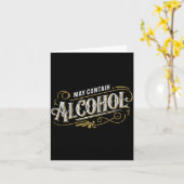 アルコールを含む場合がある クリック パーティー ユーモア カード (黄色い花)