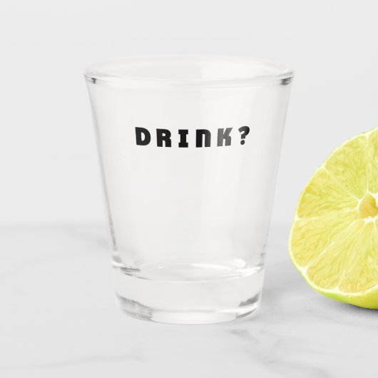 アルコールを飲む ショットグラス (正面)