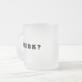 アルコールを飲む フロストグラスマグカップ (正面左)