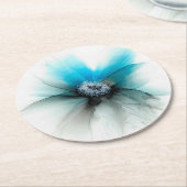 アルコールインキで花が咲く ラウンドペーパーコースター (アングル)