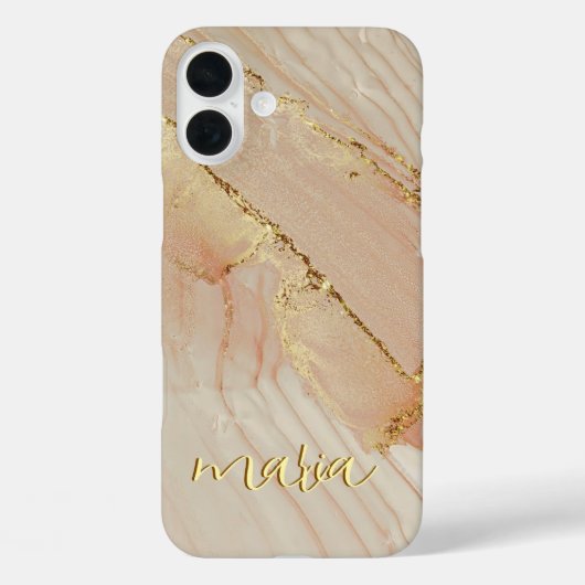アルコールインクがおしゃれなモノグラムiPhoneケース Case-Mate iPhoneケース (裏面)