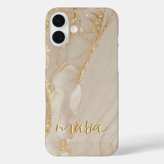 アルコールインクがおしゃれなモノグラムiPhoneケース Case-Mate iPhoneケース (裏面)