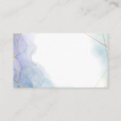 アルコールインクと金ゴールドストライプ エンクロージャーカード (裏面)