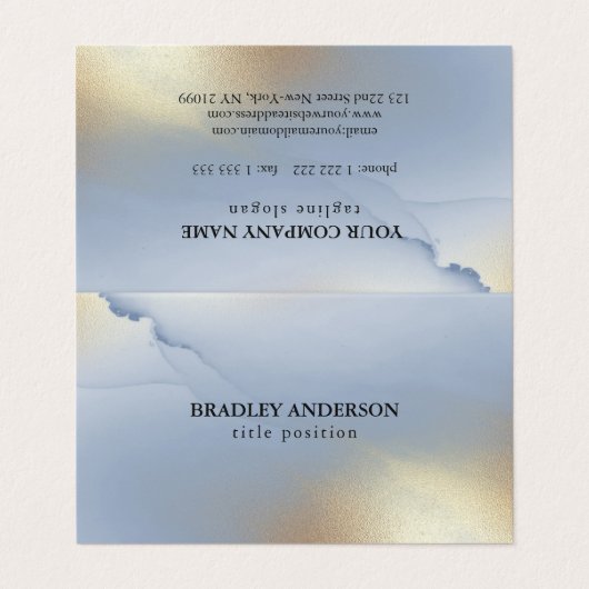 アルコールインクのテクスチャ 名刺 (外部フラット)