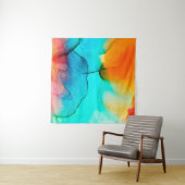 アルコールインクの一部、マ絵画クロ写真、アブストラック タペストリー (インサイチュ)