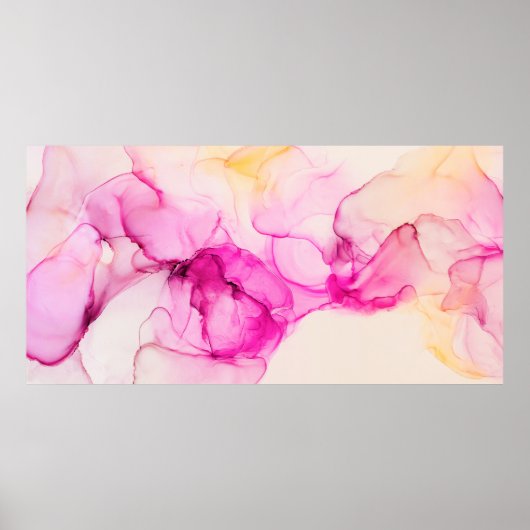 アルコールインクの海のテクスチャ。アトコンテンポラリールツ ポスター (正面)