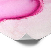 アルコールインクの海のテクスチャ。アトコンテンポラリールツ ポスター (角)