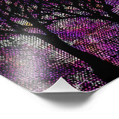 アルコールインクの背景に冬の木 フォトプリント            (角)