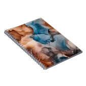 アルコールインクの色は半透明。抽象的な多色調 ノートブック (右側)