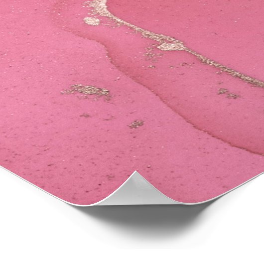 アルコールインクは半透明に色を付ける。抽象芸術多色 ポスター (角)