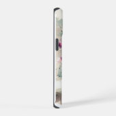 アルコールインクアートの花束 iPhone 15ケース (右側面)