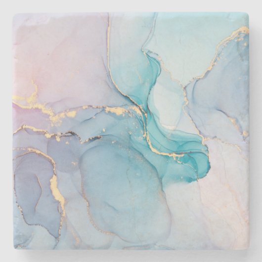 アルコールインクアート  ストーンコースター (正面)