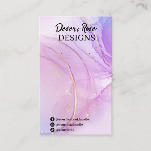 アルコールインクイヤリングカード 名刺