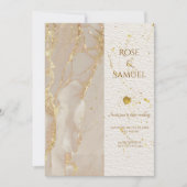 アルコールインクグリッターエレガントウェディング招待状 招待状 (正面)