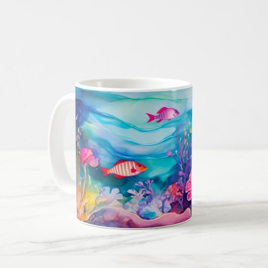 アルコールインクサマー コーヒーマグカップ (正面左)