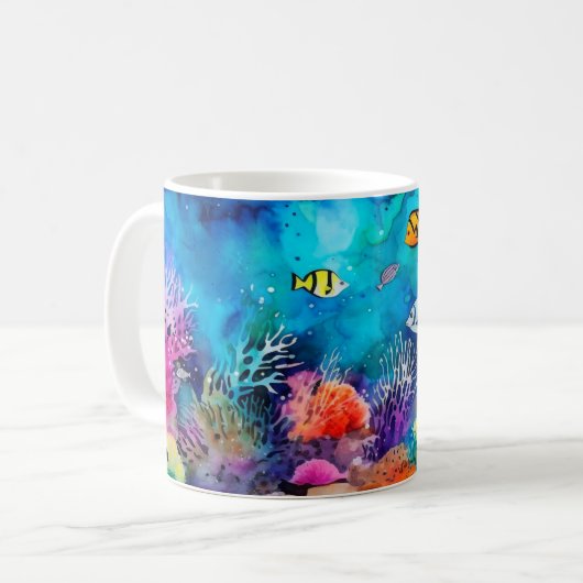 アルコールインクサマー コーヒーマグカップ (正面左)