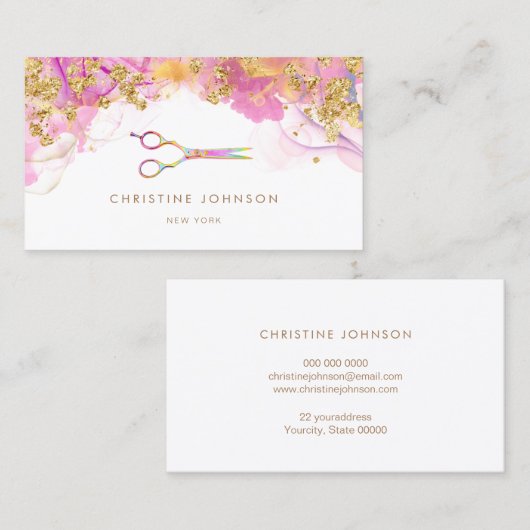 アルコールインクシザーズロゴ 名刺 (正面/裏面)