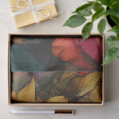 アルコールインクシリーズのひまわりデザイン#19 薄葉紙 (ギフト)