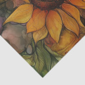 アルコールインクシリーズのひまわりデザイン#19 薄葉紙 (詳細)