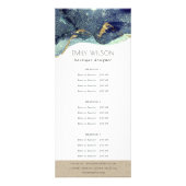 アルコールインクシルバーネイビーブルーグリッターサービス価格 ラックカード (正面)