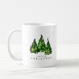 アルコールインクデザイン クリスマスツリー セラミックマグ コーヒーマグカップ