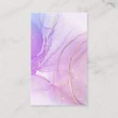 アルコールインクパープルイヤリングディスプレイカード 名刺 (裏面)