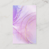 アルコールインクパープルイヤリング包装カード 名刺 (裏面)