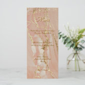 アルコールインクピンクグリッター金ゴールドエレガントフラットメニュー メニュー (スタンド正面)