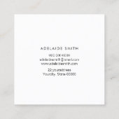 アルコールインクフェイク金ゴールド箔詳細 スクエア名刺 (裏面)