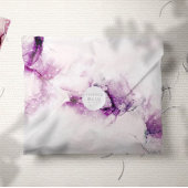 アルコールインクフローラパープルシック結婚式招待状 招待状