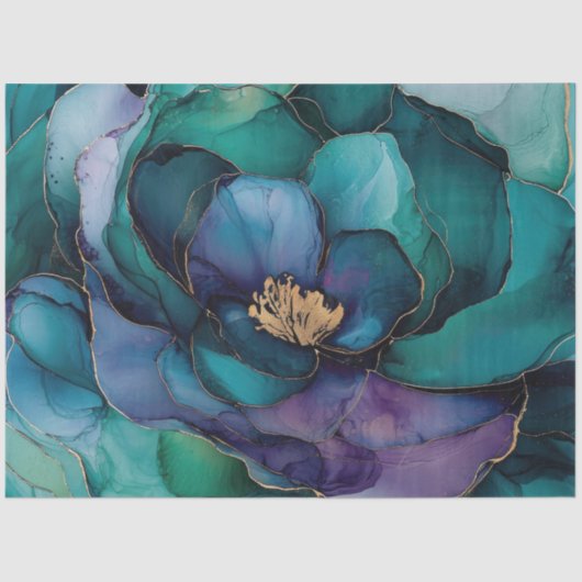 アルコールインクフローラ系デザイン#19 薄葉紙 (正面)