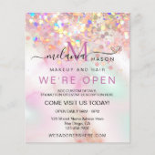 アルコールインクメイクアップアーティストホログラフィックグリッターシック チラシ (正面)