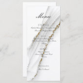 アルコールインク手作りホワイトフラットメニュー メニュー (正面/裏面)