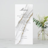 アルコールインク手作りホワイトフラットメニュー メニュー (スタンド正面)