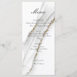 アルコールインク手作りホワイトフラットメニュー メニュー