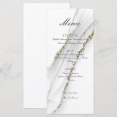 アルコールインク手作り白フラットメニュー メニュー (正面/裏面)