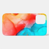 アルコールインク抽象芸術背景、マクロフォトアブストラ Case-Mate iPhoneケース (裏面 (横))