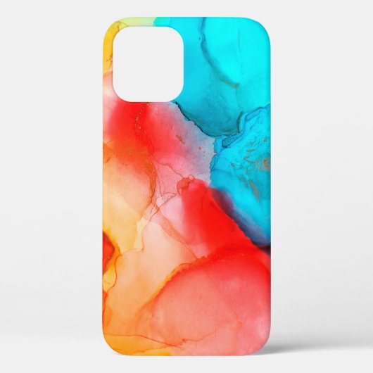 アルコールインク抽象芸術背景、マクロフォトアブストラ Case-Mate iPhoneケース (裏面)