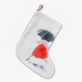 アルコールインク抽象芸術。漂白ミネラルヴィンテージ。ブル スモールクリスマスストッキング (正面 (吊り時))