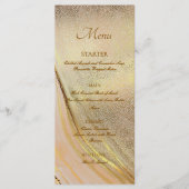 アルコールインク金ゴールドエレガントフラットメニュー メニュー (正面)