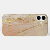 アルコールインク グリッター モノグラム iPhoneケース Mate Case-Mate iPhoneケース (裏面 (横))