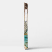 アルコールインク、漂白ミネラル抽象芸術。 Case-Mate iPhoneケース (裏面 / 左)